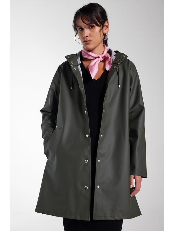 Stutterheim Women's Mosebacke Lightweight Raincoat - Green Image 7