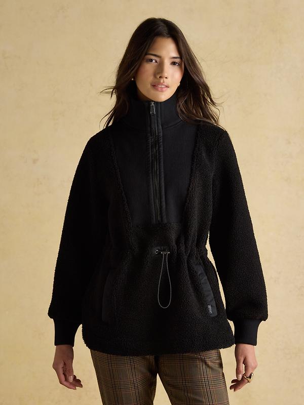 Joules Women's Thurleston Quarter Zip Fleece - Black Image 2