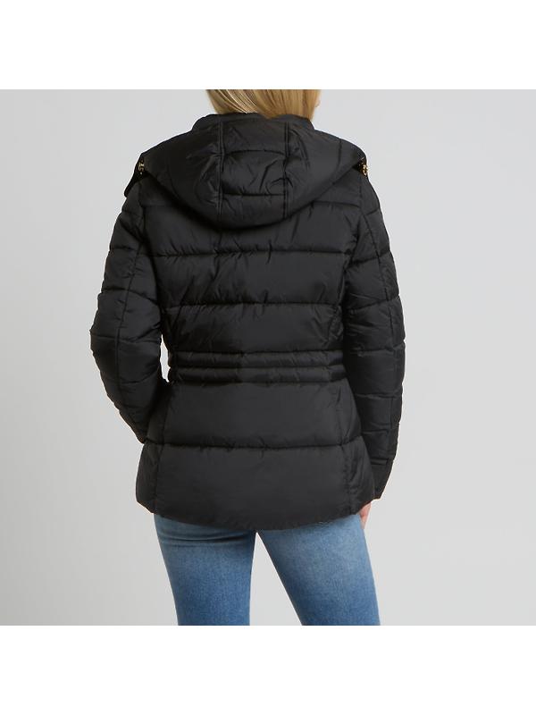 Joules Women's Hadlow Short Showerproof Padded Coat - Black Image 3