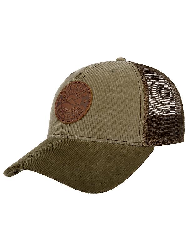 Stetson Leather Patch Baseball Cap - Light Green/Khaki Product Image