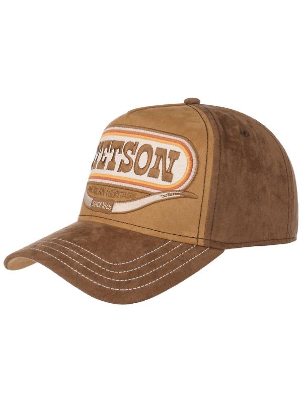 Stetson Buffalo Horn Trucker Cap - Brown Image 1