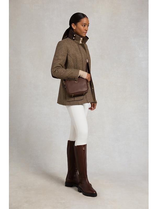 Holland Cooper Women's Country Classic Jacket - Large Scale Brown Herringbone Image 6