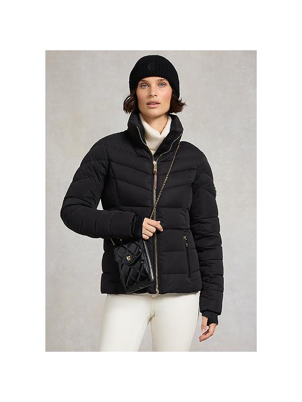 Holland Cooper Classic Embroidered Beanie - Black Image 2