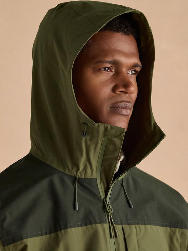 Joules Men's Ayston Lightweight Waterproof Coat - Green Image 13