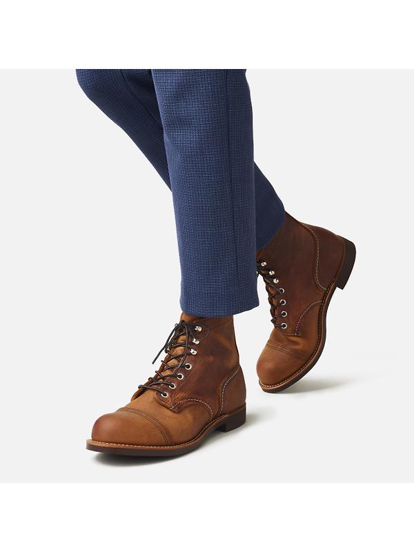 Red Wing Iron Ranger 6" Boot Rough & Tough Leather - Copper - Style 8085 Image 6