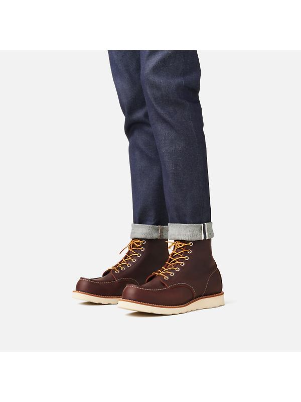 Red Wing Classic Moc Toe 6" Boot Oil-Slick Leather - Briar - Style 8138 Image 5