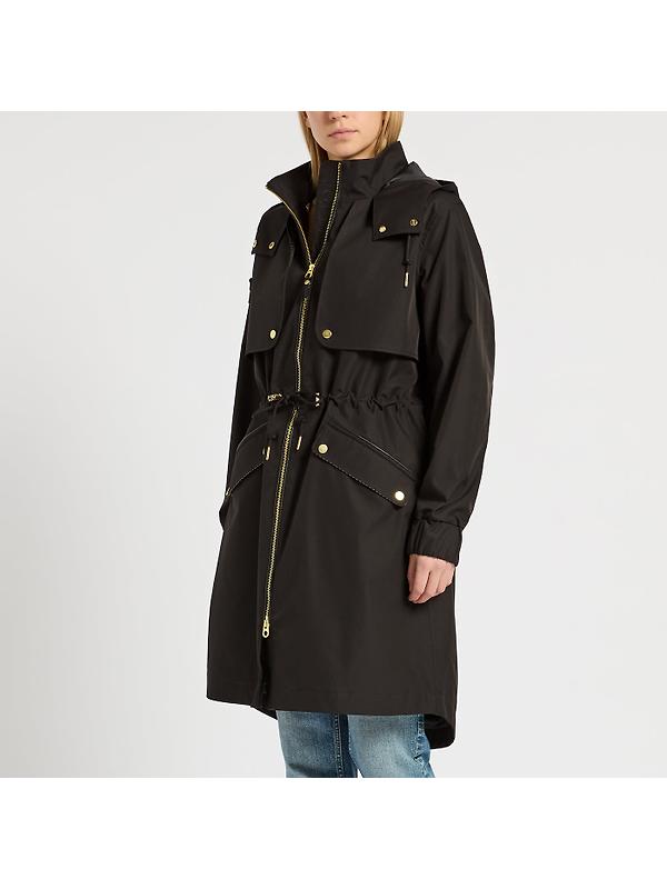 Joules Women's Elbridge Waterproof Coat with Hood - Black Image 2