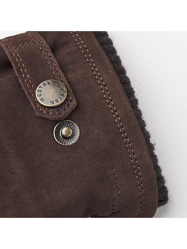 Hestra Bergvik Suede Leather Gloves - Espresso Image 3