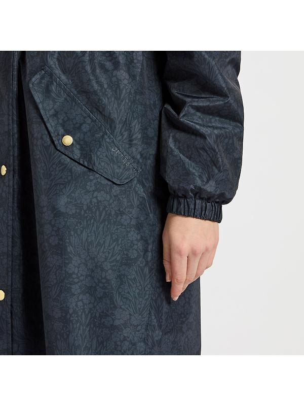 Joules Women's Holkham Waterproof Packable Raincoat - Navy Floral Tonal Image 3