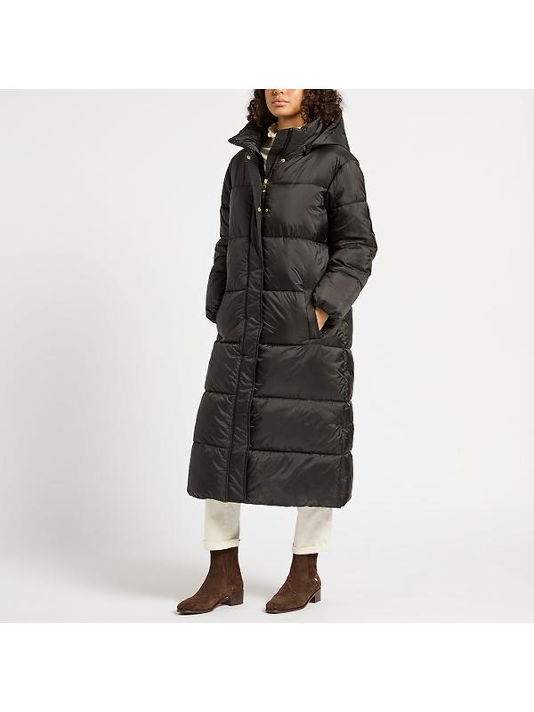 Joules Women's Pitchside Showerproof Longline Hooded Coat - Black Image 2