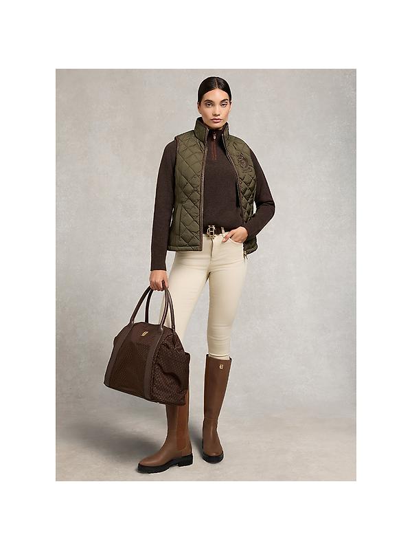 Holland Cooper Women's Lightweight Country Gilet - Khaki Image 5