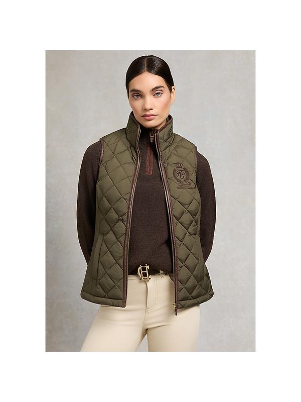 Holland Cooper Women's Lightweight Country Gilet - Khaki Image 3