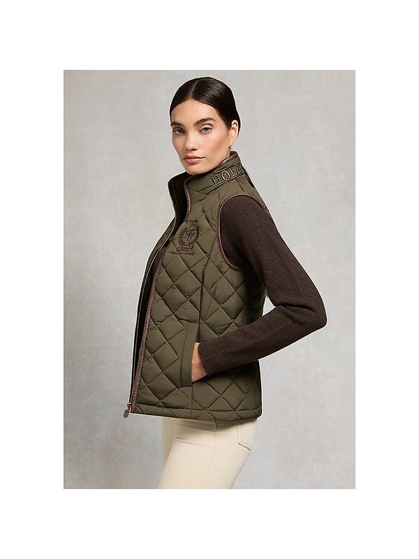 Holland Cooper Women's Lightweight Country Gilet - Khaki Image 4