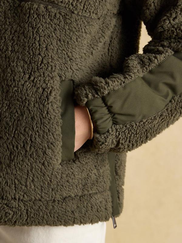 Joules Women's Tilly Quarter Zip Fleece - Green Image 5