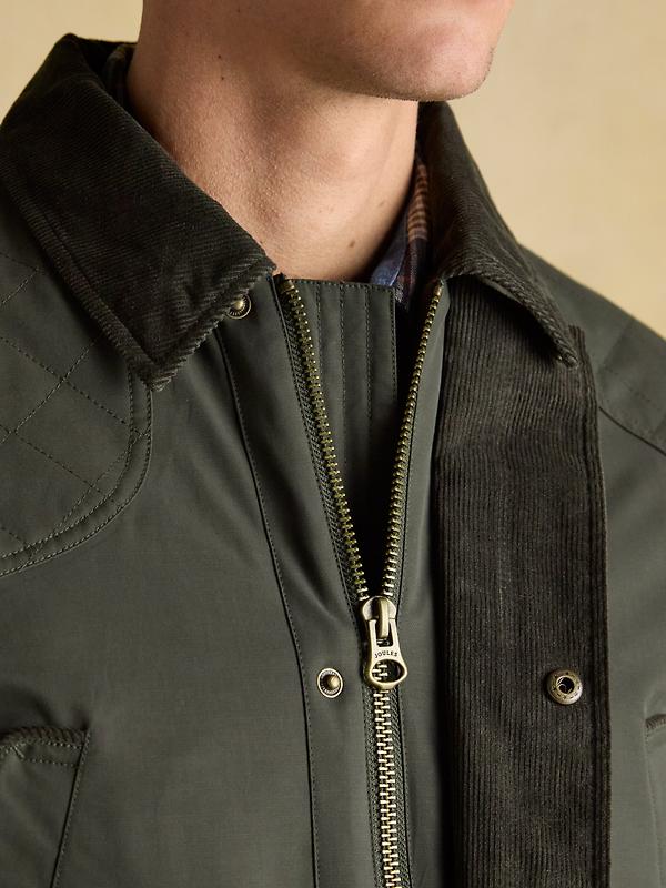 Joules Men's Farleigh Waterproof Midweight Country Coat - Green Image 5