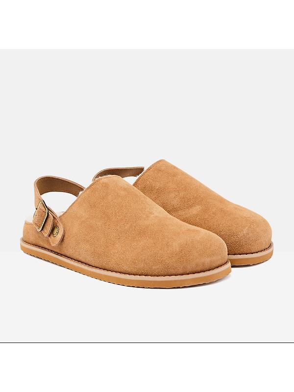 Joules Women's Hampden Clog Shoes - Chestnut Brown Image 2