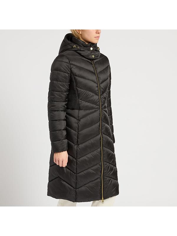 Joules Women's Pembury Showerproof Longline Hooded Coat - Black Image 2