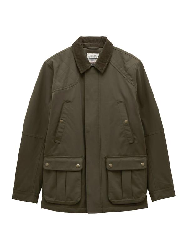 Joules Men's Farleigh Waterproof Midweight Country Coat - Green Image 1