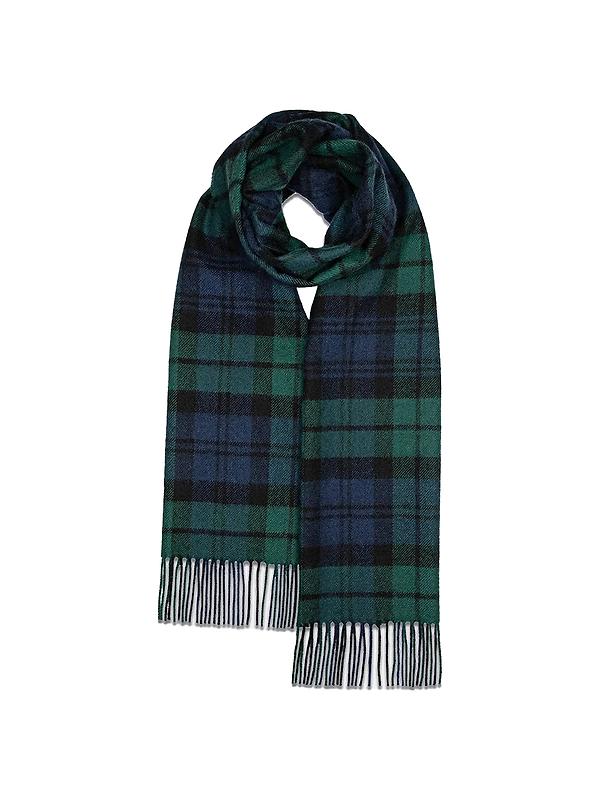Gloverall Unisex Oversized Lambswool Scarf - Black Watch Product Image