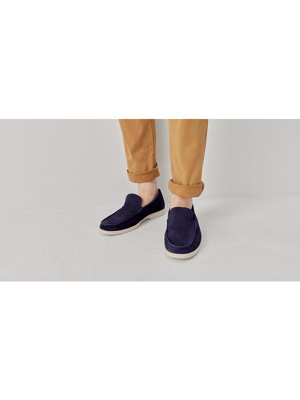 Oliver Sweeney Men's Alicante Suede Moccasin Loafer - Midnight Navy Image 6