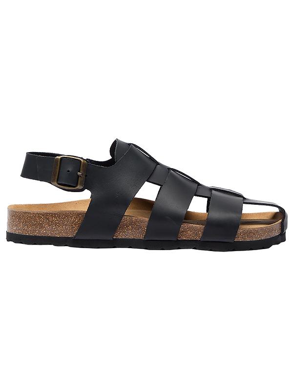 Oliver Sweeney Men's Astorga Calf Leather Fisherman Sandals - Black Image 1