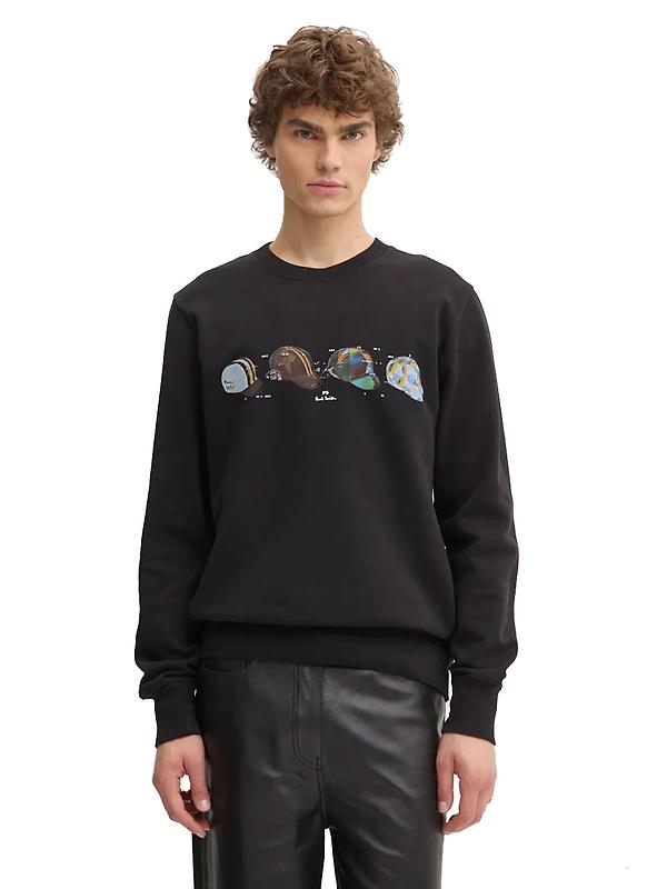 Paul Smith Men's Cycling Caps Sweatshirt - Black Image 2