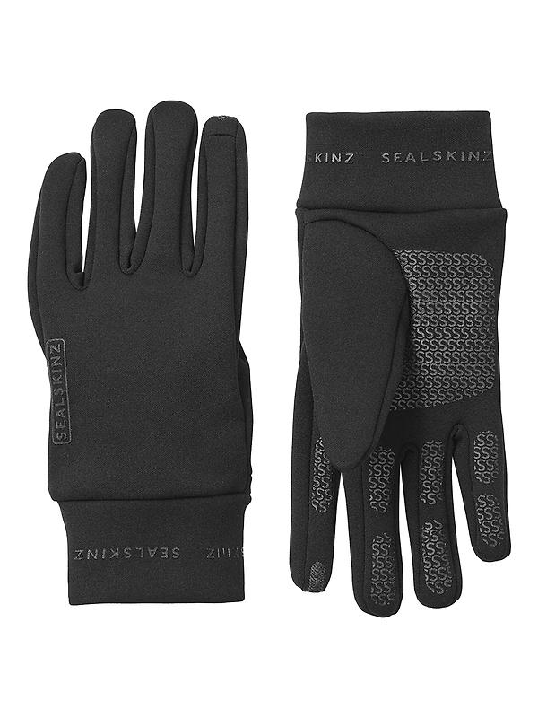 Sealskinz Acle Water Repellent Nanosealz Fleece Gloves - Black Image 1