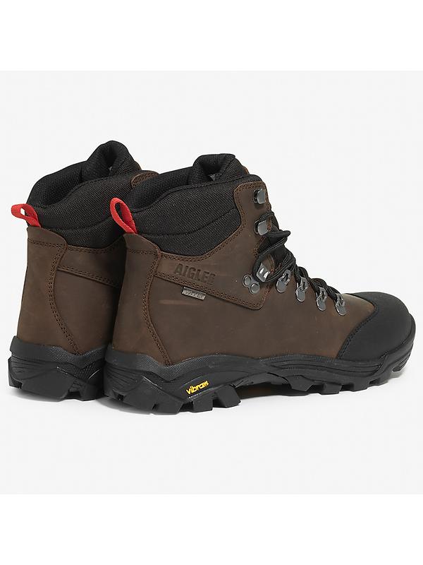 Aigle Laforse Vibram Walking Shoes - Dark Brown Image 3