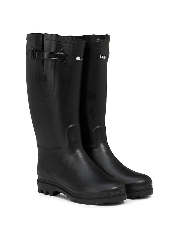 Aigle Women's Aiglentine F2NL Fur-Lined Wellington Boots - Noir Image 2