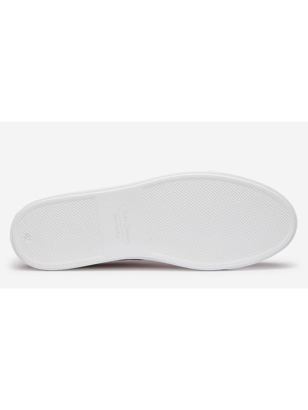 Oliver Sweeney Men's Almada Perforated Calf Suede Cupsole Trainers - Dusty Pink Image 3