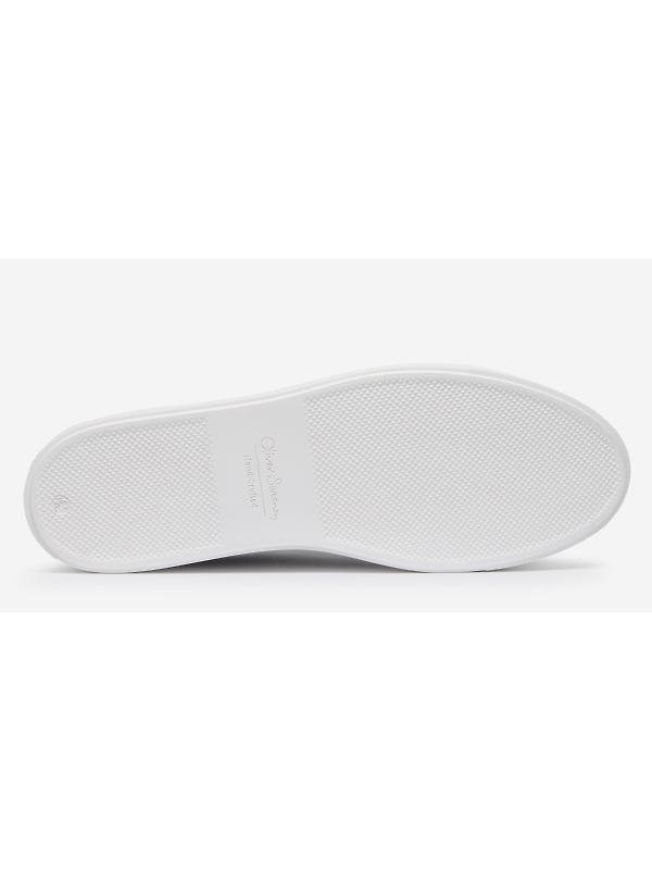 Oliver Sweeney Men's Almada Perforated Calf Suede Cupsole Trainers - Grey Suede Image 3