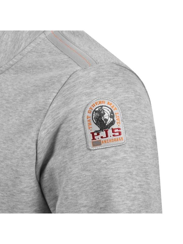 Parajumpers Men's Broad Peak 1/2 Zip Sweatshirt - Ash Grey Melange Image 3