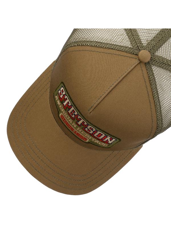 Stetson American Heritage 1865 Trucker Cap - Brown/Olive Image 2