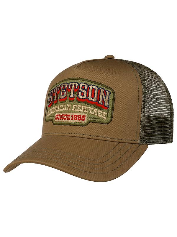 Stetson American Heritage 1865 Trucker Cap - Brown/Olive Image 6