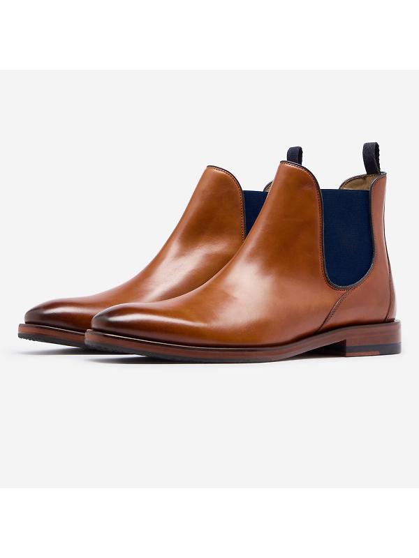 Oliver Sweeney Men's Andante Antiqued Leather Chelsea Boots - Tan Image 2