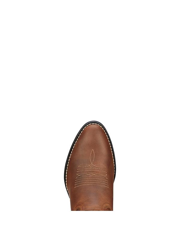 Ariat Women's Heritage R Toe Western Boots - Distressed Brown Image 4