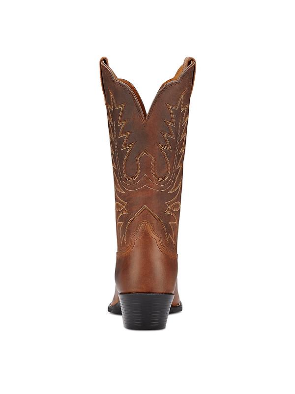 Ariat Women's Heritage R Toe Western Boots - Distressed Brown Image 5