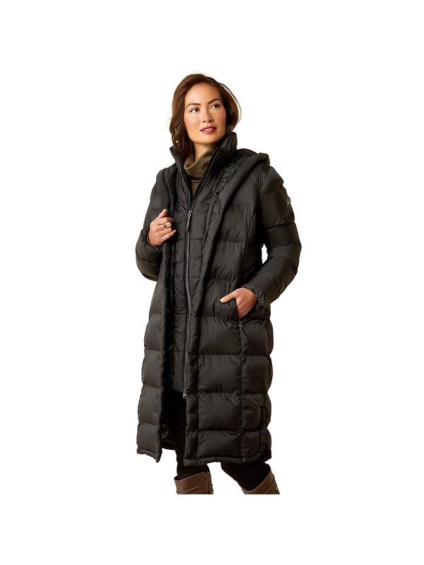 Ariat Women's Norfolk Long Insulated Puffa Coat - Black Product Image