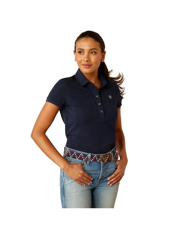 Ariat Women's Prix 3.0 Polo Shirt - Navy Image 1