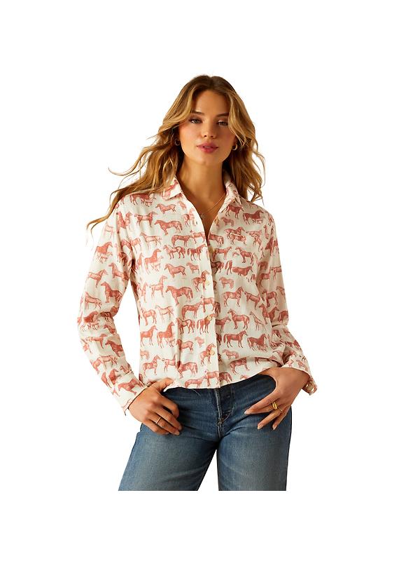 Ariat Women's Rudford Long Sleeve Shirt - Blushing Horse Product Image