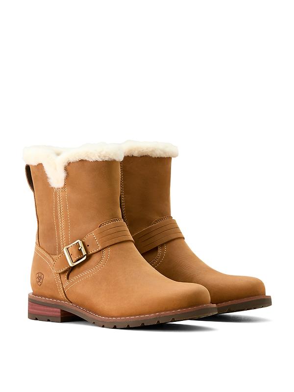 Ariat Women's Savannah Sherpa Waterproof Boots - Carmel Tan Image 7