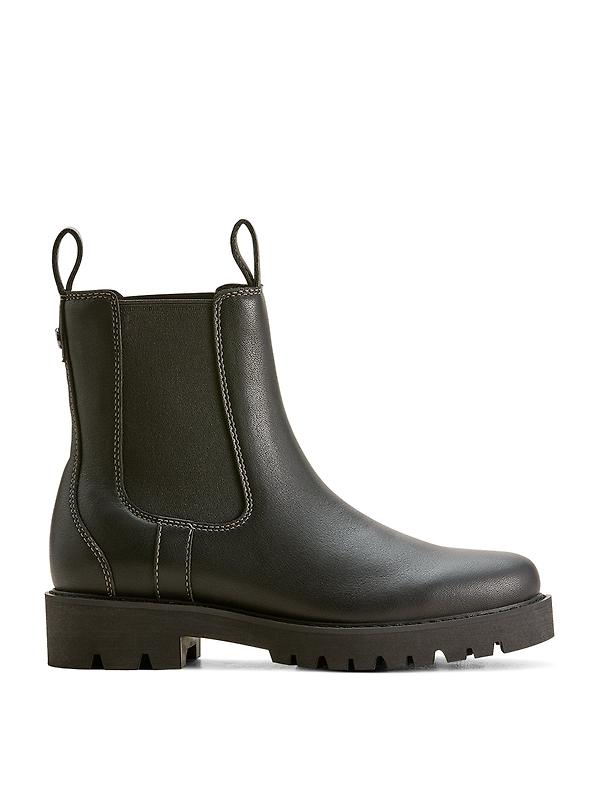 Ariat Women's Wexford Lug Mid Waterproof Chelsea Boots - Jet Black Image 1