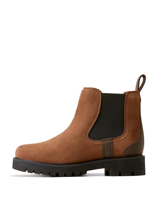 Ariat Women's Wexford Lug Waterproof Chelsea Boots - Dark Earth Image 3
