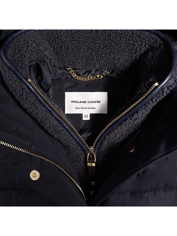 Holland Cooper Women's Arosa Luxe Longline Coat - Ink Navy Image 10