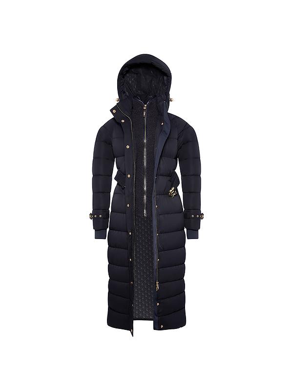 Holland Cooper Women's Arosa Luxe Longline Coat - Ink Navy Image 13