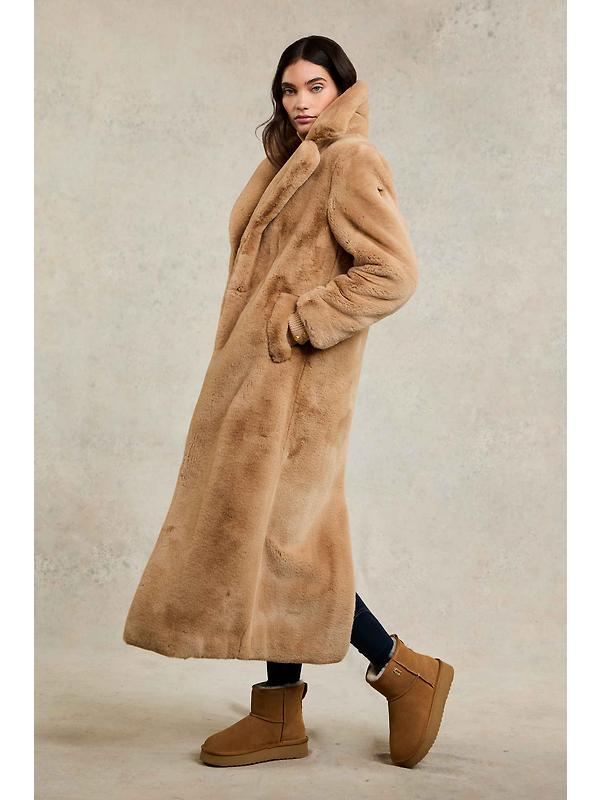 Holland Cooper Women's Shearling Platform Boots - Tan Image 6