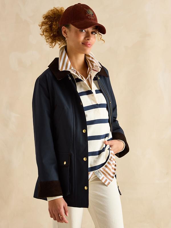 Joules Women's Katherine Waterproof Heritage Coat - Navy Image 5