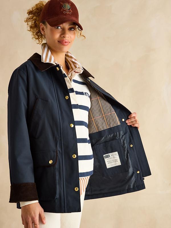 Joules Women's Katherine Waterproof Heritage Coat - Navy Image 6