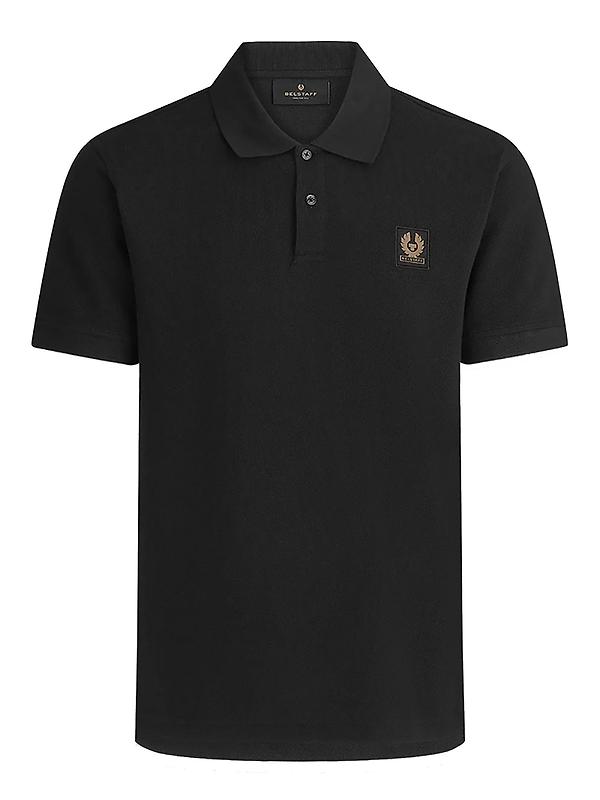 Product image of Belstaff Men's Cotton Pique Polo Shirt - Black