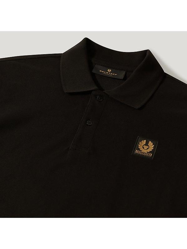 Belstaff Men's Cotton Pique Polo Shirt - Black Image 2